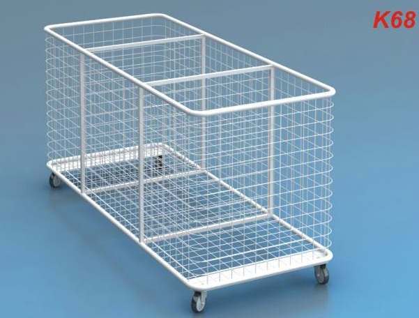 3G�ZL� HASIR TEL SEPET TEKERLEKLI K68