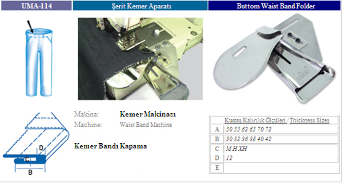 UMA APARA 114 SERIT KEMER APARATI